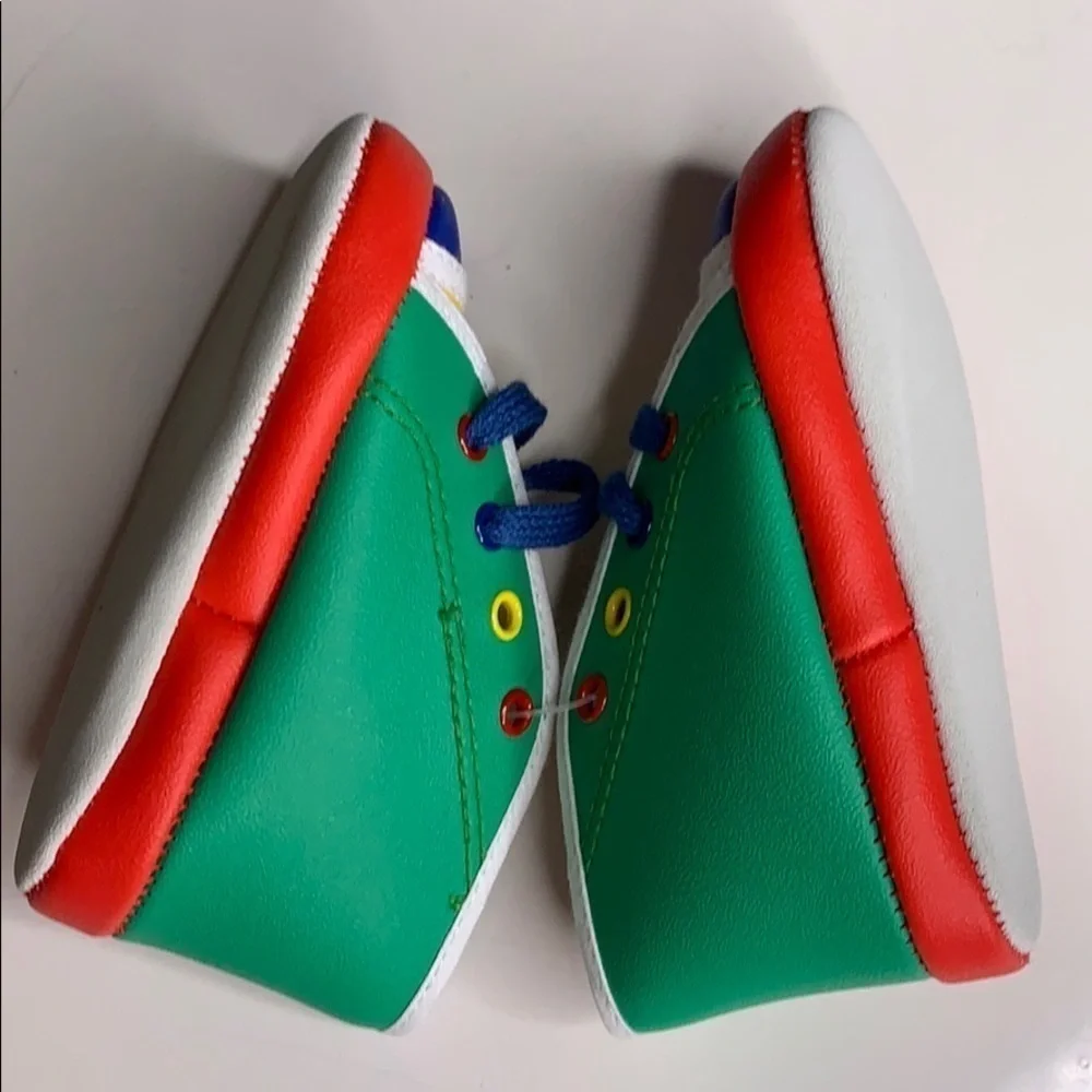 New Gold Bug Color Block Infant 1 lace up sneaker multicolor shoes